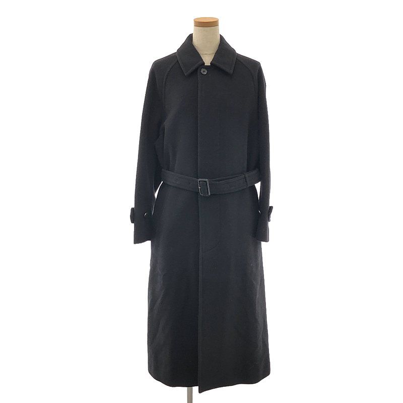 美品】 AURALEE / オーラリー | 2021AW | CASHMERE WOOL MOSSER SOUTIEN COLLAR COAT カシミヤ  ウール もっさー ステンカラーコート | 0 | ブラック | レディース - メルカリ