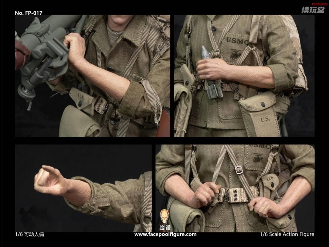 Facepoolfigure 1/6 WW2 アメリカ海兵隊 迫撃砲兵 スナフ DX.Ver