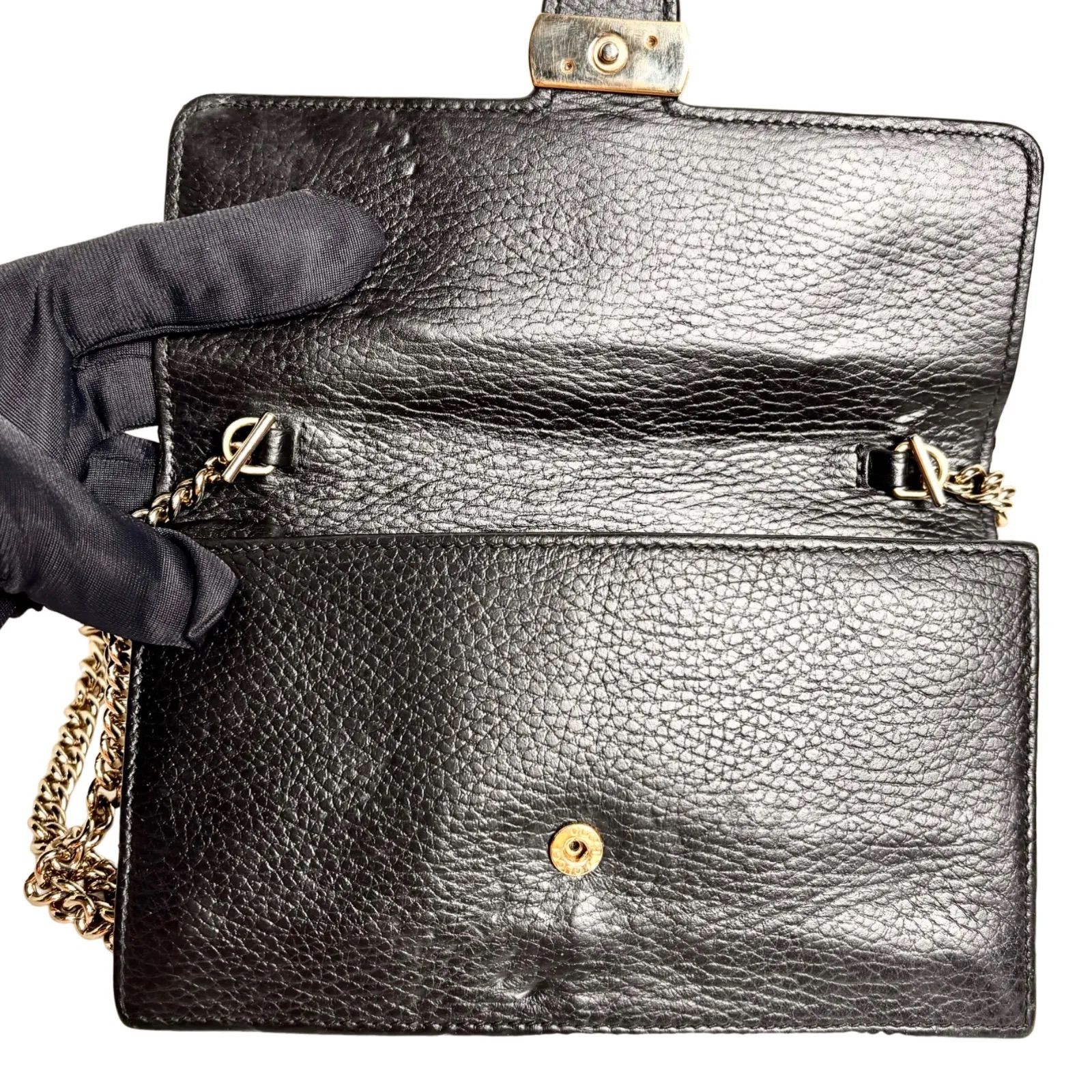GUCCI グッチ チェーンウォレット ショルダーバッグ インター 