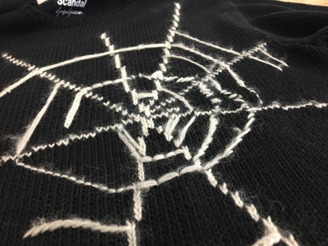 BLACK Scandal Yohji Yamamoto 蜘蛛の巣ジャガーニット - ニット/セーター