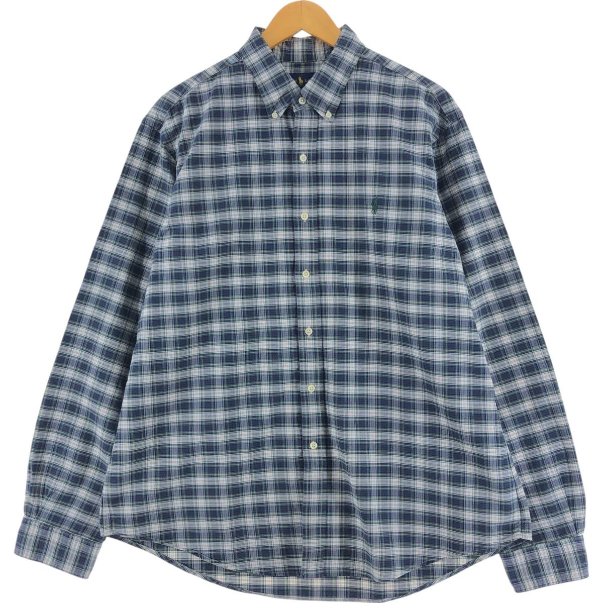 古着 ラルフローレン Ralph Lauren CUSTOM FIT 長袖 ボタン