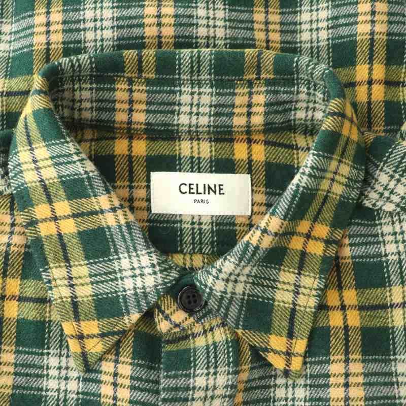 セリーヌ CELINE by Hedi Slimane ランバージャック ルーズ シャツ