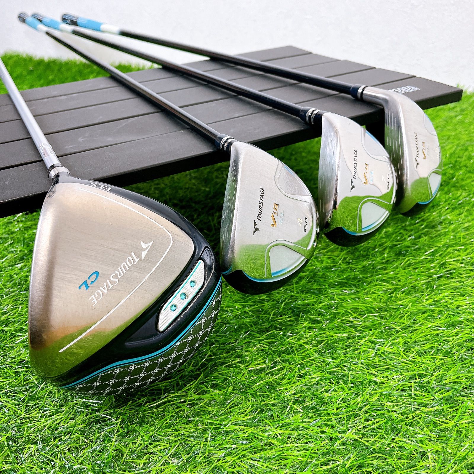 やさしく高弾道 BRIDGESTONE TOURSTAGE ツアーステージ VIQ CL レディースセット クラブのみ