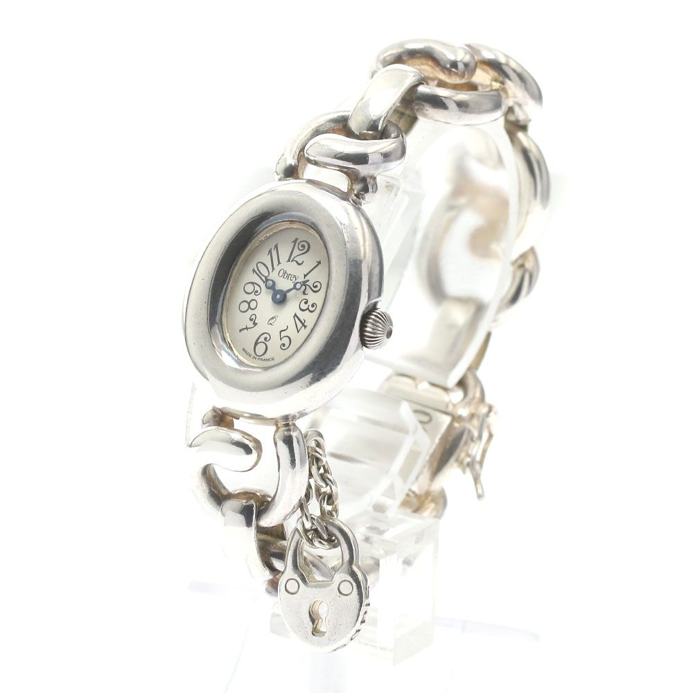 2つセット オブレイ 時計 シルバー 純正ベルト Obrey ウォッチ 銀無垢