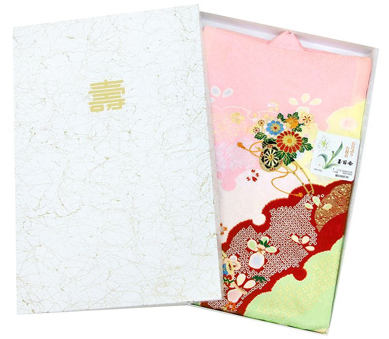 新品☆最高級正絹（祝着）特選京友禅手描き美術特選染刺繍入り王朝横段豪華四季花筏文 新品☆最高級正絹（祝着）特選京友禅手描美術本金特選染ぼかし豪華四季