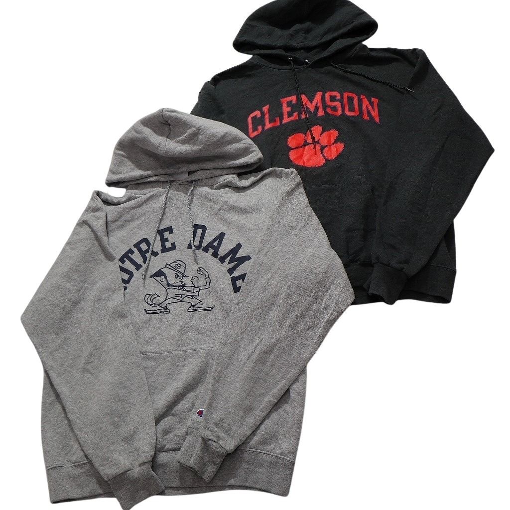 古着卸 チャンピオン Champion スウェット セット メンズ M L カレッジ風 三段ロゴ 古着 NC 3923