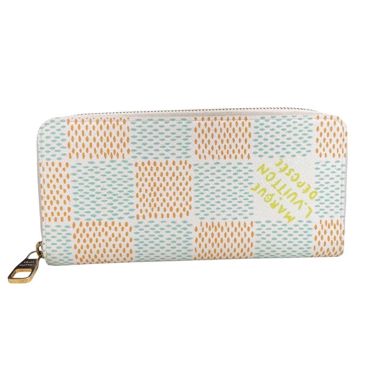 LOUIS VUITTON ルイ ヴィトン ジッピーウォレット ヴェルティカル N40675 ダミエ ヘリテージ キャンバス ホワイト メンズ財布 25000230 RD