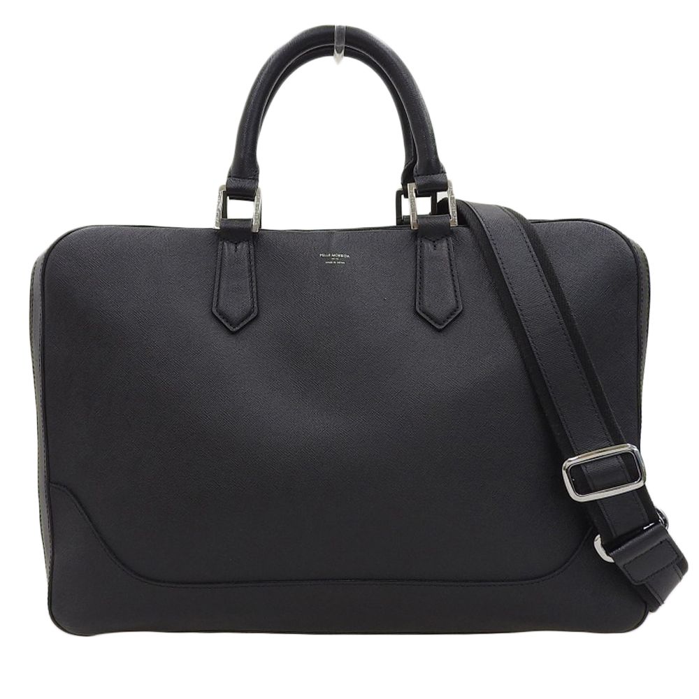 PELLE MORBIDA 2way ブリーフケース 黒 ショルダー 1層式 PELLE