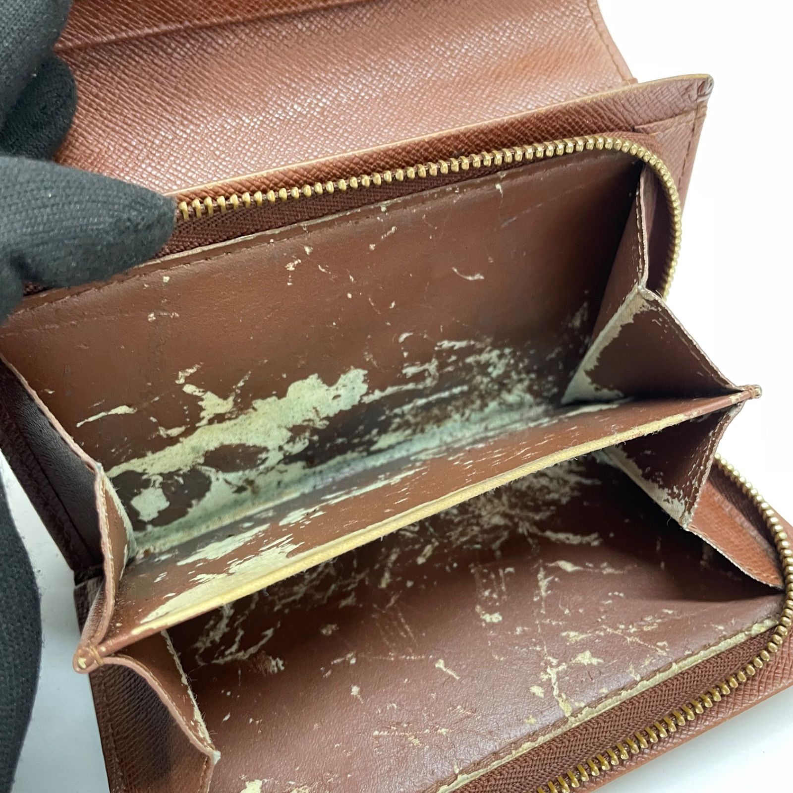 Louis Vuitton 三つ折り財布 モノグラム トレゾール 2307 LOUIS VUITTON ルイヴィトン モノグラム 折り財布