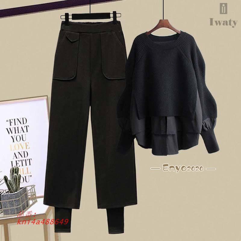 ハイウエストカジュアルパンツ