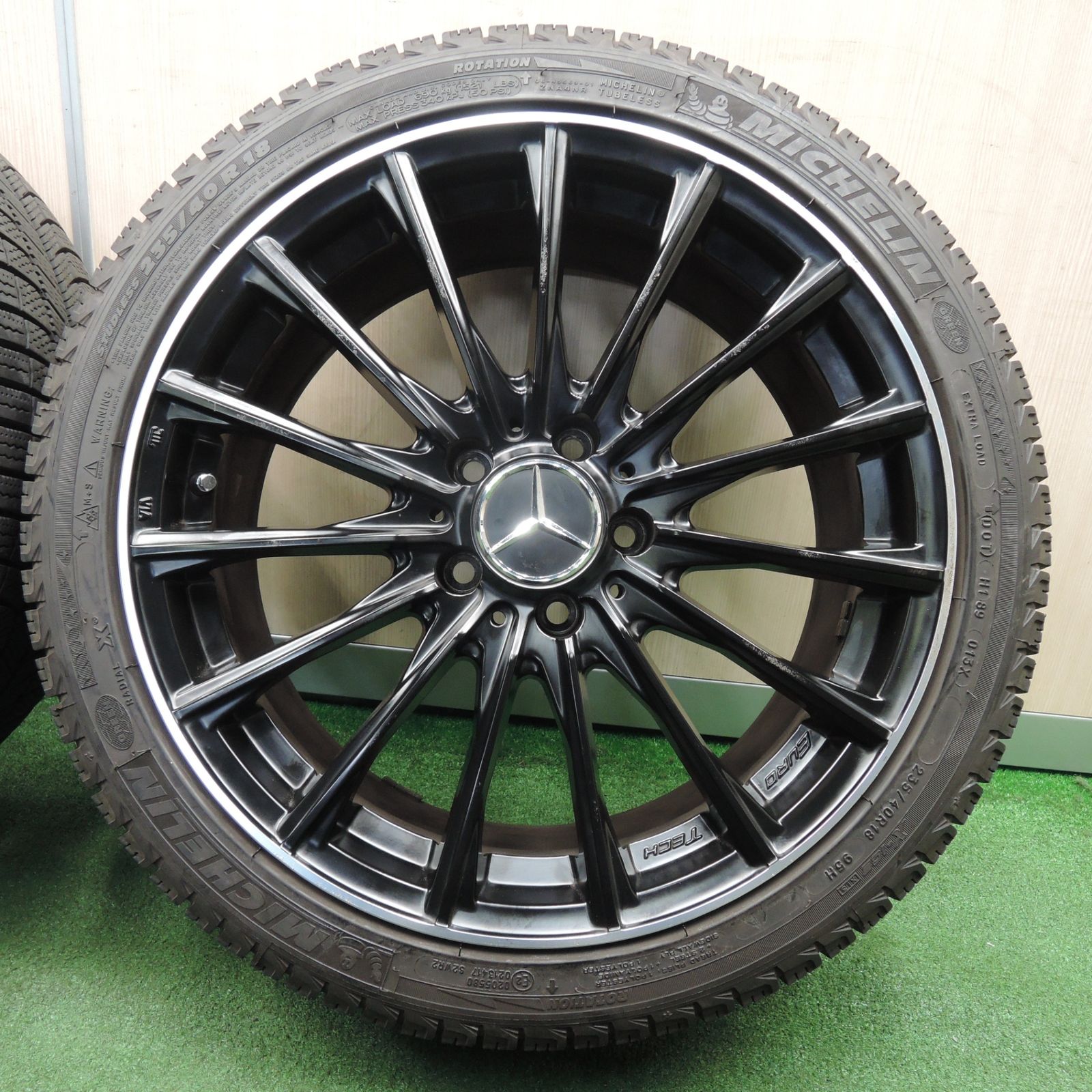 送料無料* バリ溝！9分☆ベンツ 等 235/40R18 EUROTECH スタッドレス ミシュラン X-ICE XI3 ユーロテック  PCD112/5H☆4030410NJス - メルカリ