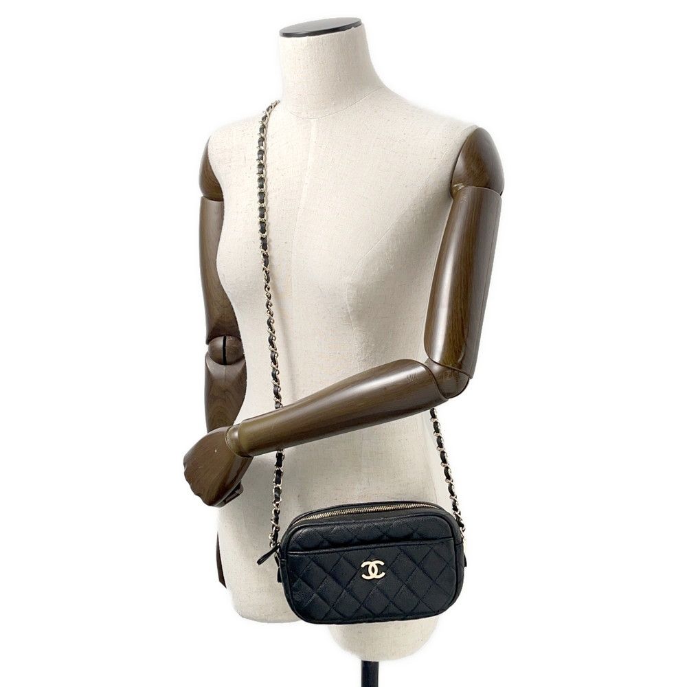 シャネル チェーンショルダーバッグ マトラッセ ココマーク カメラ