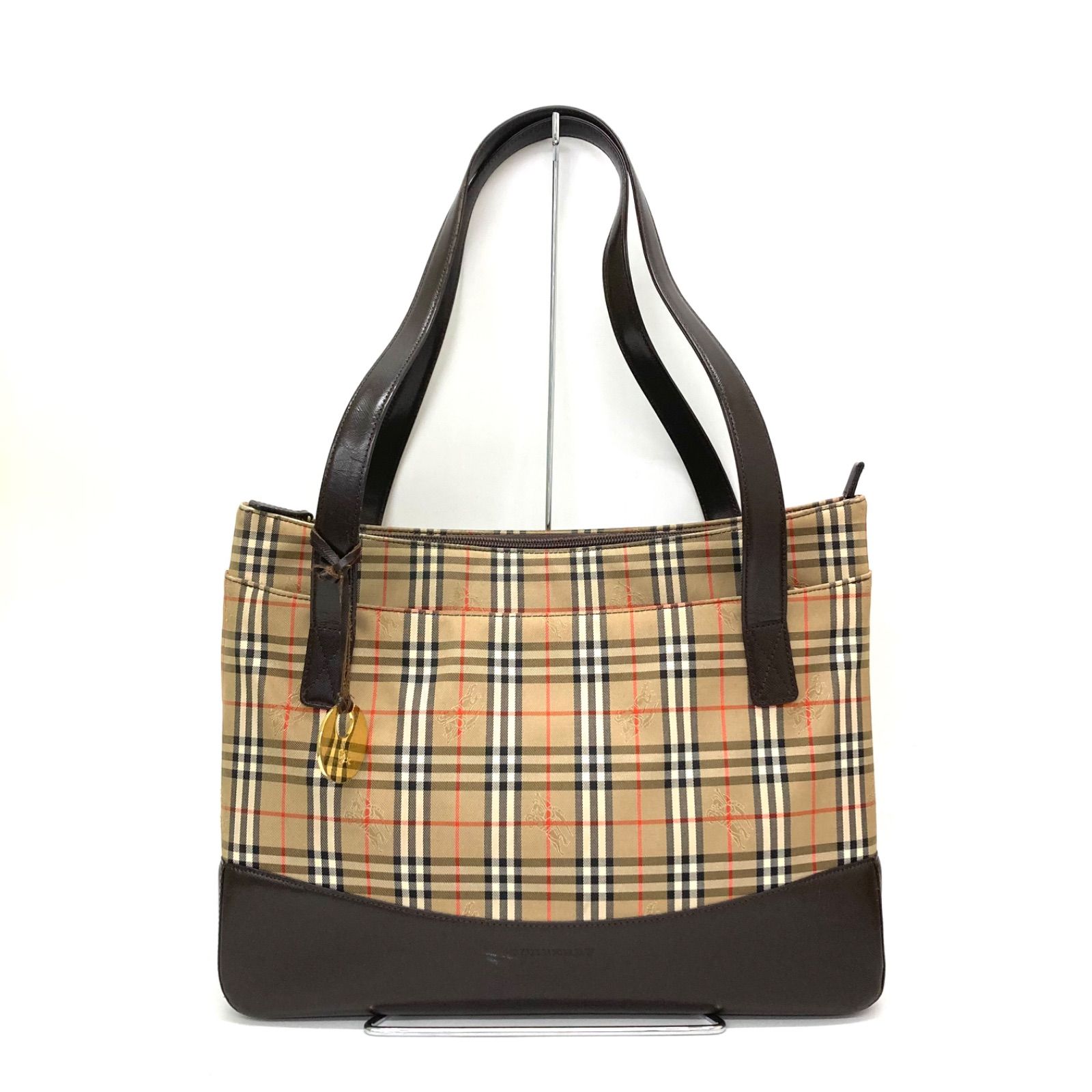 ◆BURBERRY◆バーバリー ノバチェック ハンドバッグ チャーム