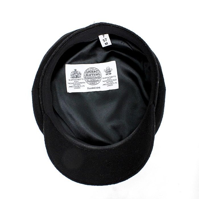 James Lock&Co.Hatters ジェームスロック　黒革キャスケット ジェームスロック 正規取扱店 James Lock & Co,サンドウィッチ