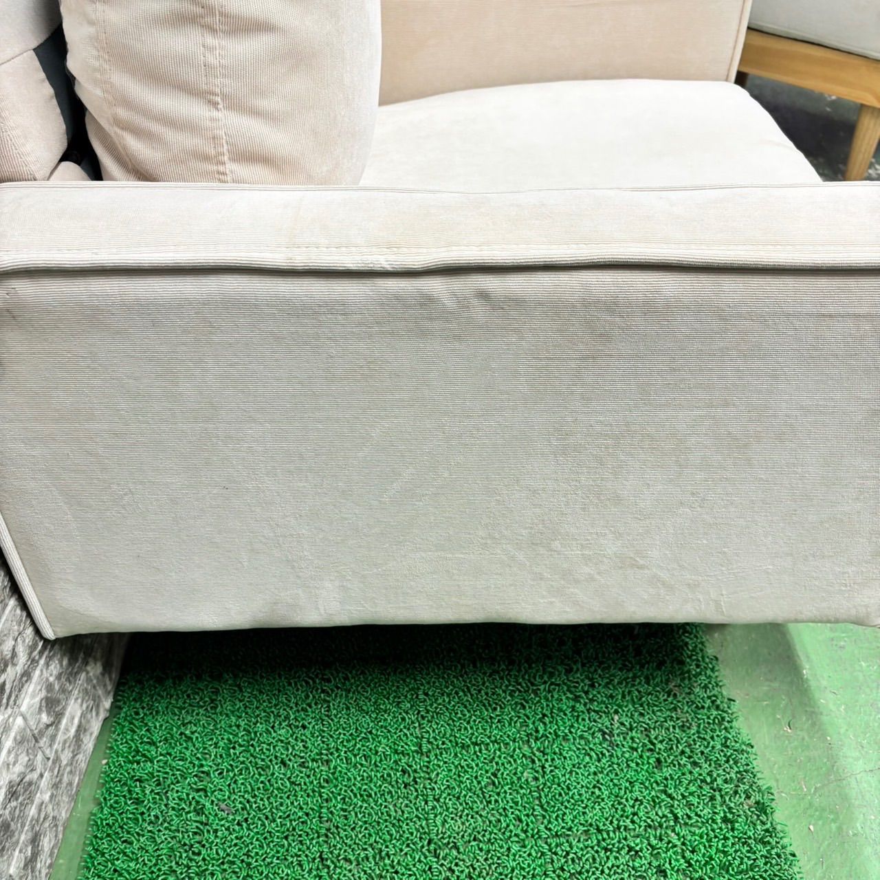 601 モス コーデュロイ 1人掛け ソファ 送料設置無料 オットマン付き 単身用 送料設置無料 半年保証 WWW_KANDAIZUMI_COM