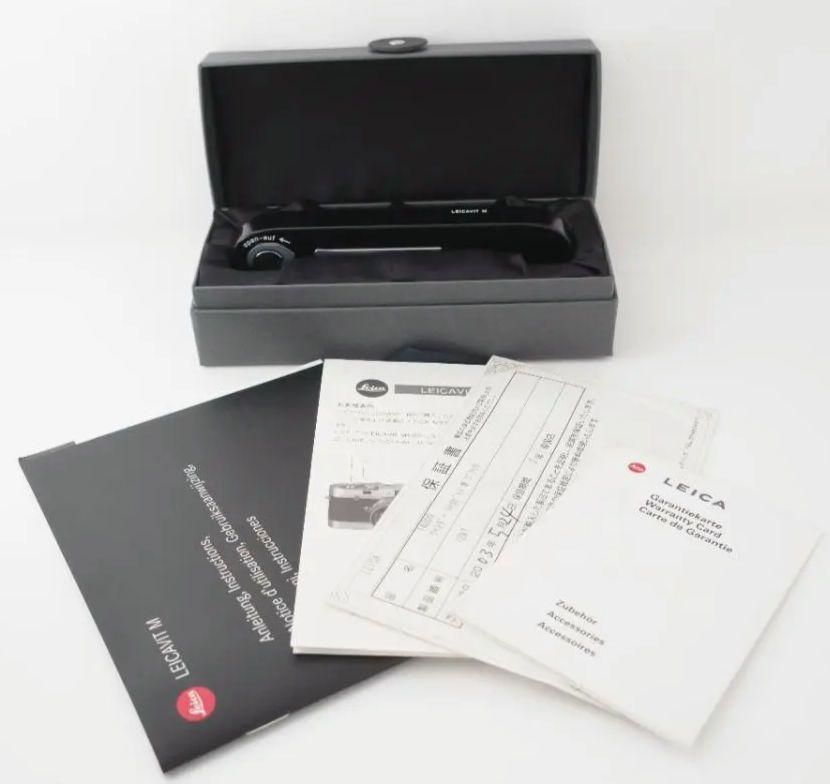 【箱付】【美品】Leica LEICAVIT M ブラックペイント ライカビットM 14009 black paint　black  lacquered【動作確認済み】【送料無料】E23