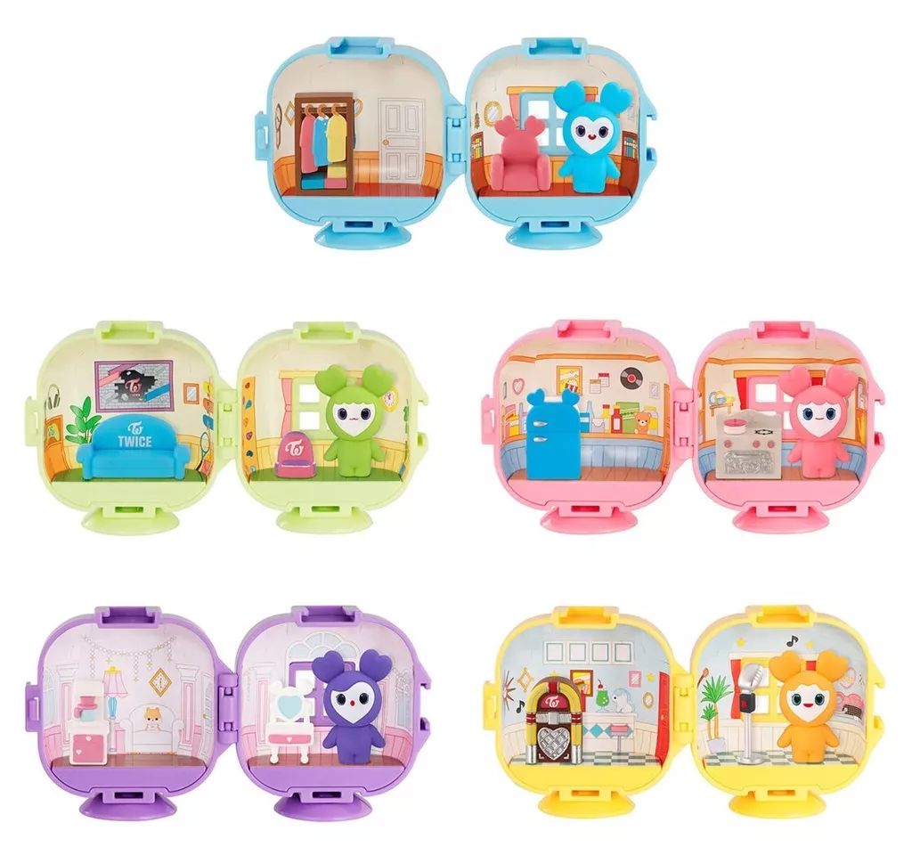 TWICE フィギュア8体セット 中古】トレーディングフィギュア 全5種セット 「TWICE LOVELYS CAPSULE