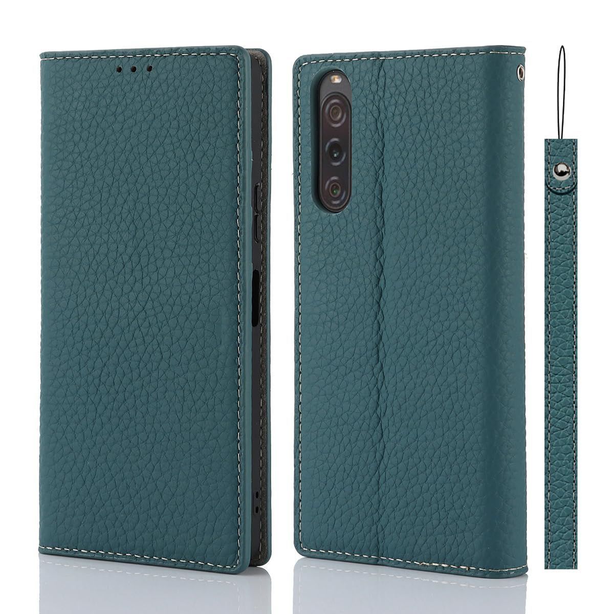 【人気商品】手帳型 手帳型 本革 ケース Xperia Xperia 10 V V SO-52D SO-52D ケース ケース マグネット式 V スタンド機能 カード収納 10 ストラップ付き 10 エクスペリア Xperia 10 V SOG11 ケース 高