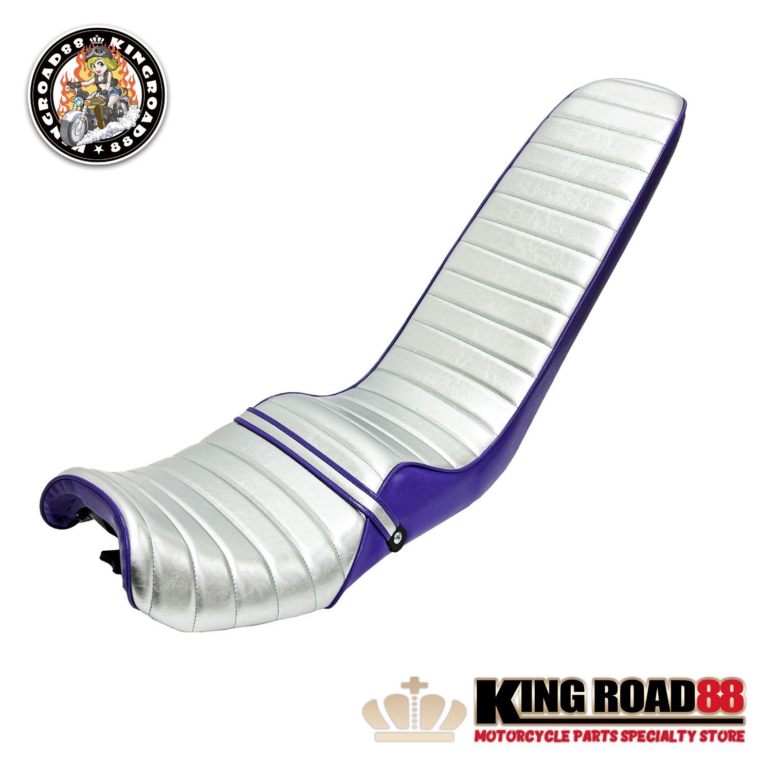 在庫少 カワサキ ゼファー400 Ⅰ型 Ⅱ型 前期 ZR400C KingRoad88 3段シート シルバー パープル 三段シート