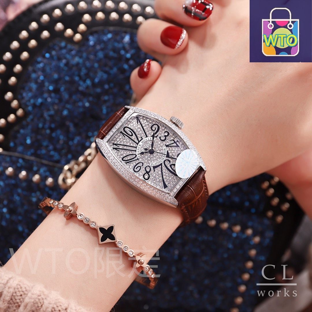 今日特価！Franck Muller フランク ミュラー 39×32mm 酒桶型 レディース ユニーク 腕時計 -WTO輸入2