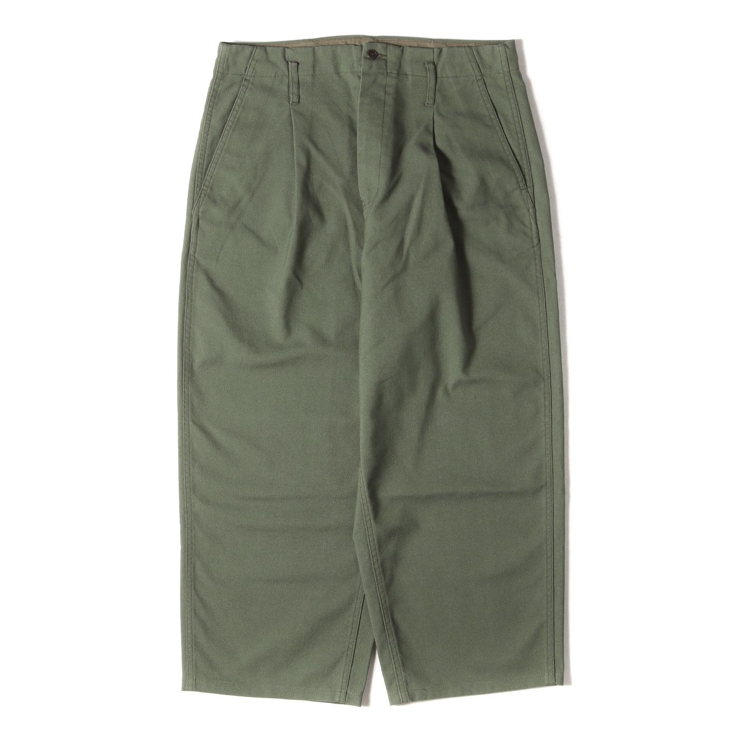 【美品】JOURNAL STANDARD ジャーナルスタンダード パンツ サイズ:L / ホップサック ワイド ミリタリーパンツ / J.S HOMESTEAD / オリーブ / ボトムス ズボン【メンズ】