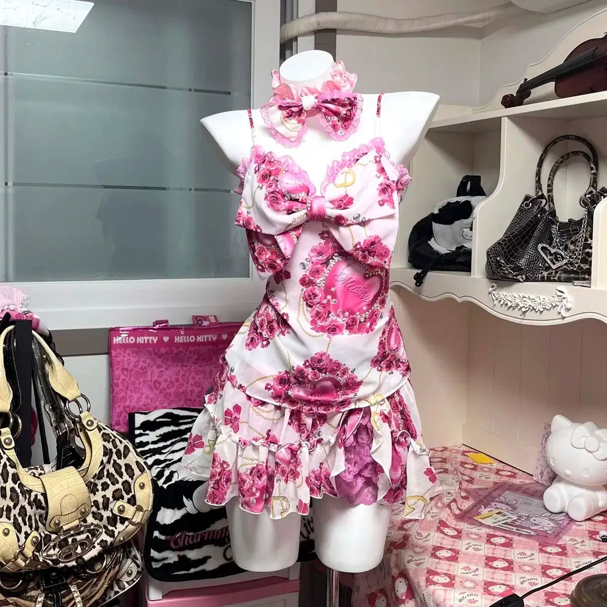 MA*RS】オリジナル柄プリントパーカー - ピンク size-F | 地雷系・量産型の