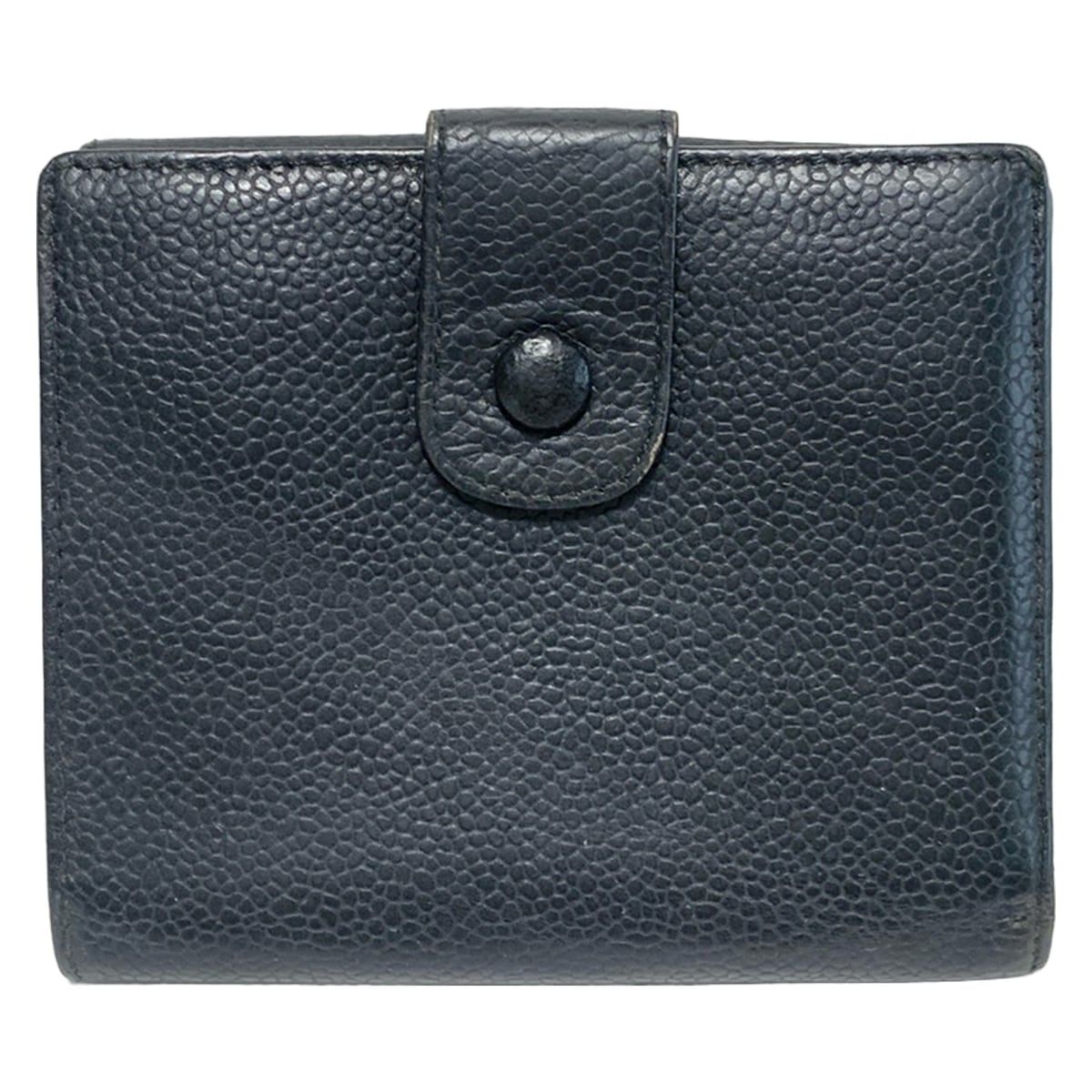 CHANEL(シャネル) Wホック財布 - 黒 ココマーク - メルカリ 