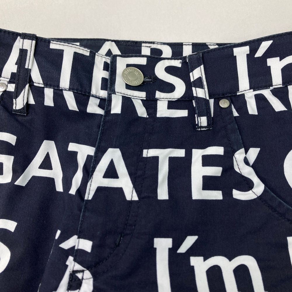 PEARLY GATES - 新品タグ付き パーリーゲイツ ゴルフパンツ レディース S(0)総柄 ネイビー PEARLY GATES パーリーゲイツ パンツ ダークネイビー×白 グレン