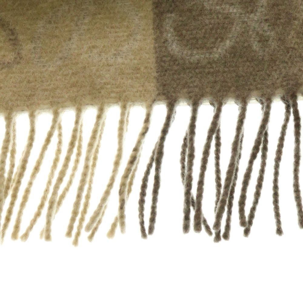 フリンジマフラー ベージュ