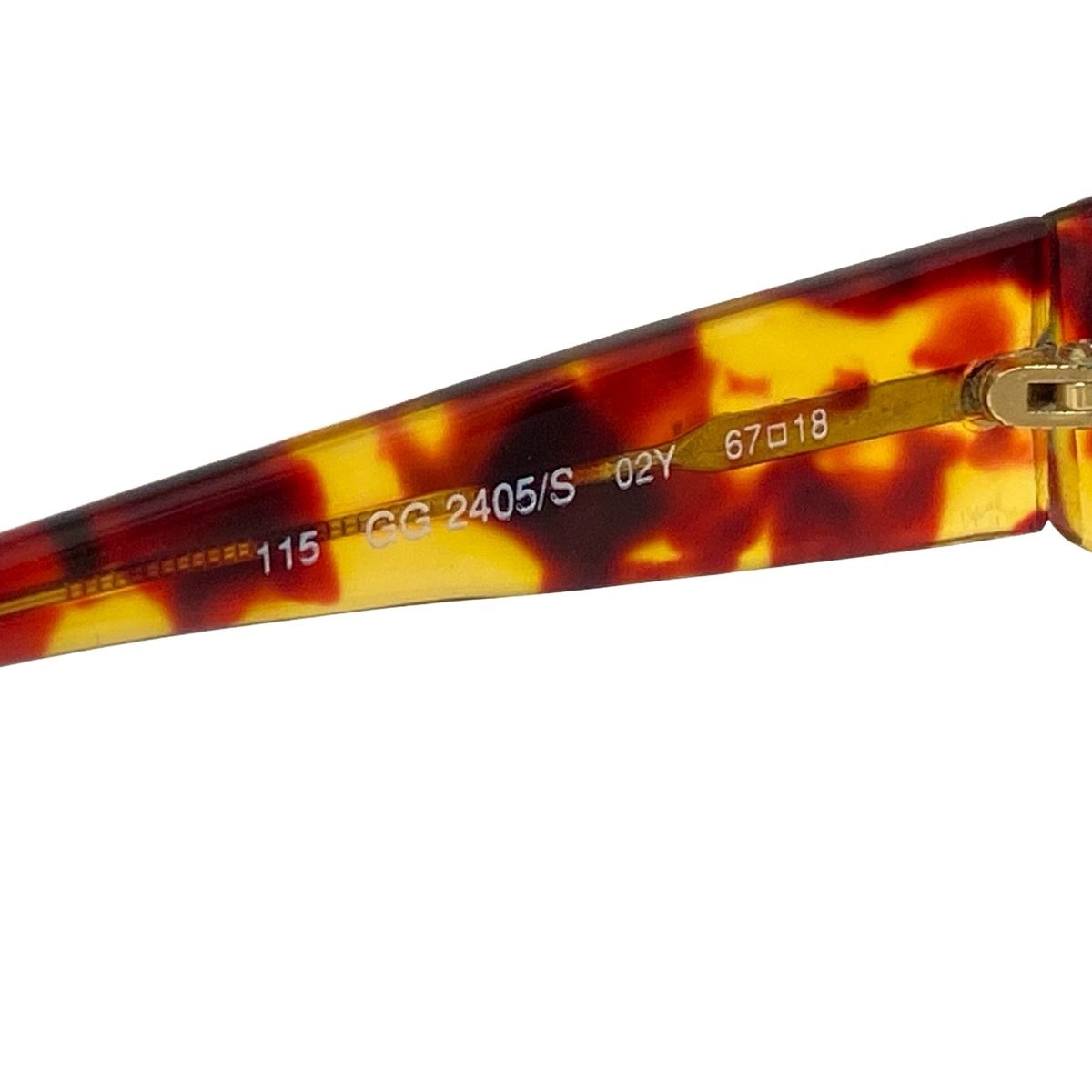 新品　GUCCI ベッコウダークブラン サングラス GUCCI グッチ サングラス べっ甲柄 56□19-140 GG0097S 【中古
