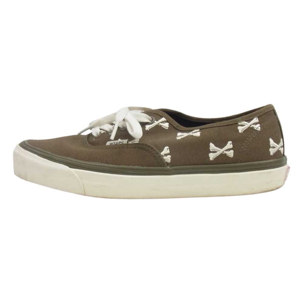 WTAPS ダブルタップス スニーカー VANS バンズ Authentic オーセンティック クロスボーン スニーカー カーキ系 26.5cm【中古】