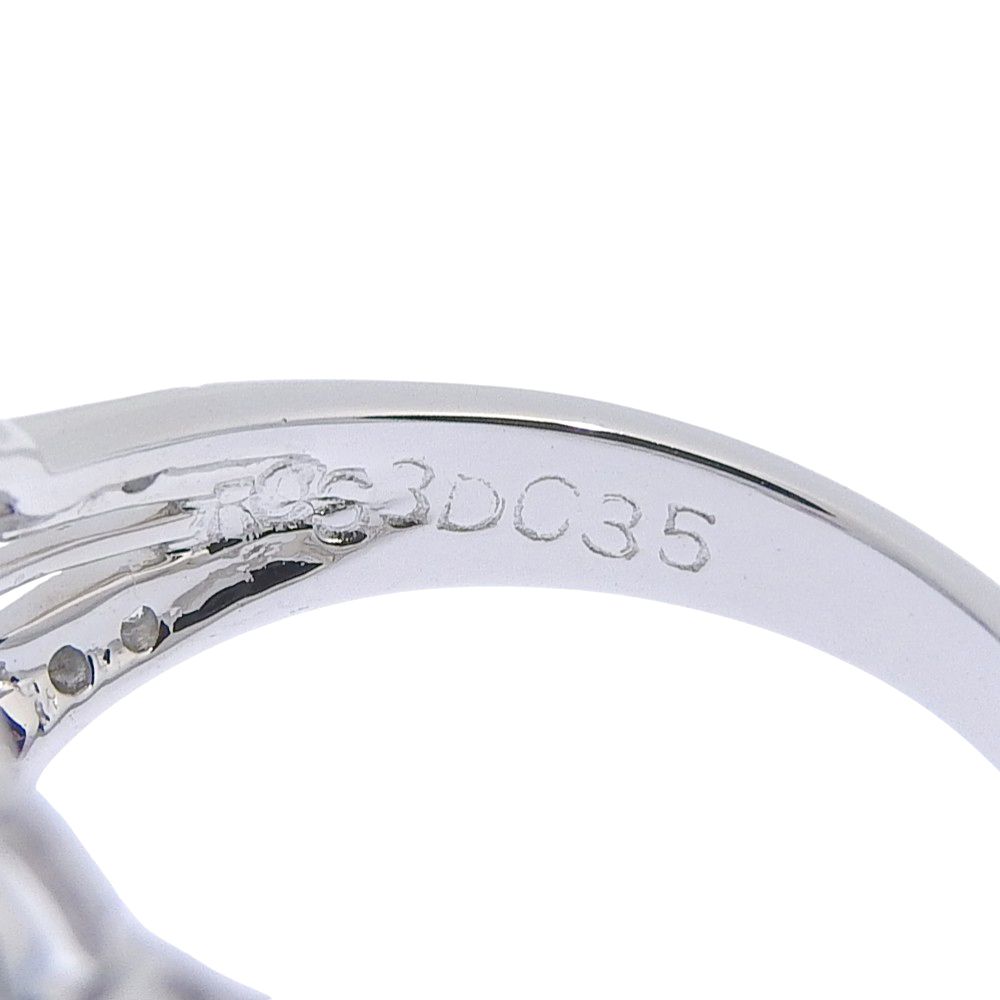 本物保証】 鑑付 新品同様 リング 約6.4g Pt900 ルビー 0.63ct メレ  