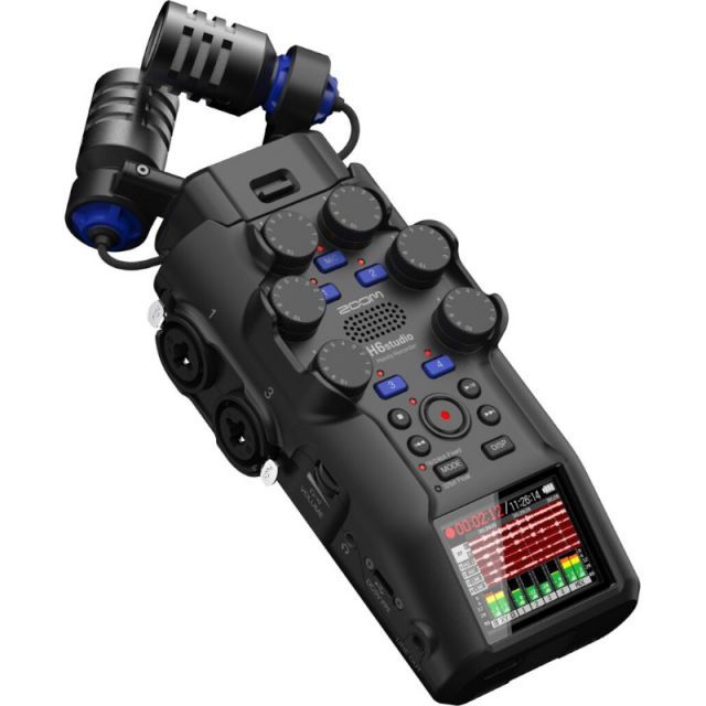 ZOOM ズーム ハンディレコーダー H6studio 超低ノイズプリアンプ 大口径XYステレオマイク搭載 32bitフロート対応