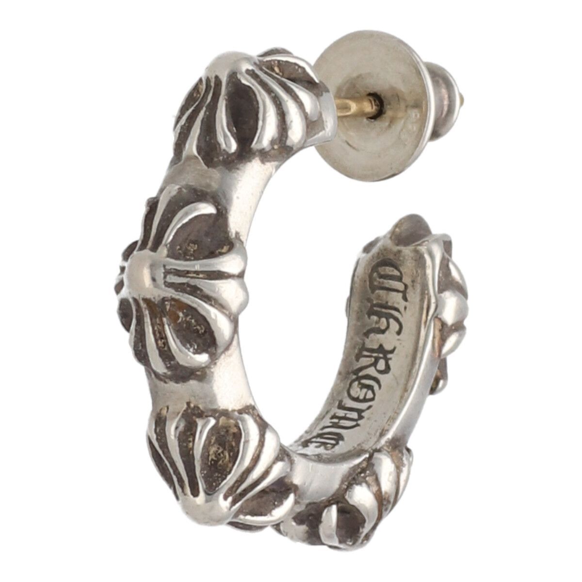 CHROME HEARTS クロムハーツ クロスバンド フープピアス SV925 シルバー イヤリング 24021892 RS
