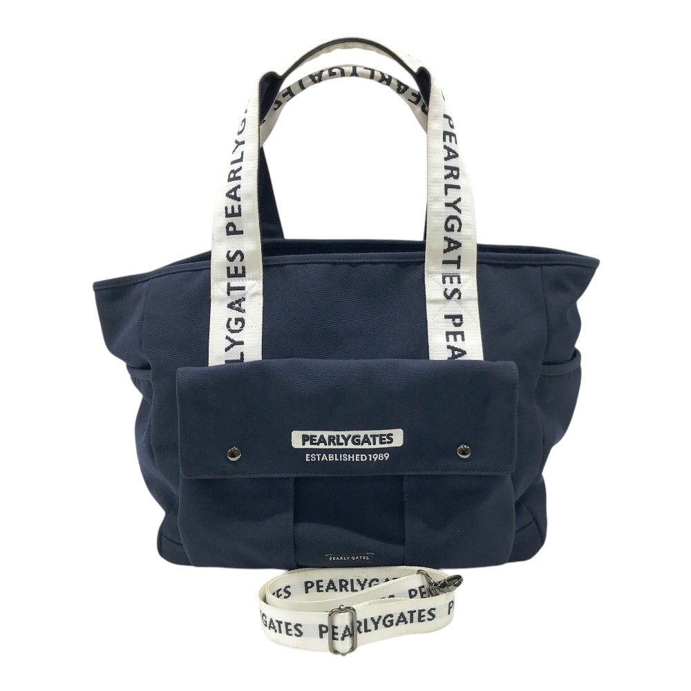 PEARLY GATES ネイビー トートバッグ