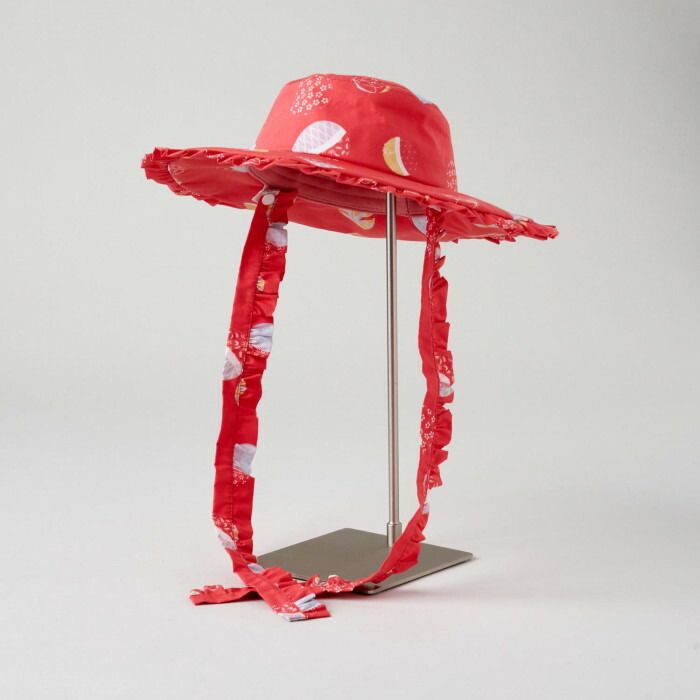 和装デザインハット ～TEMARI～ レッド K 60-15105