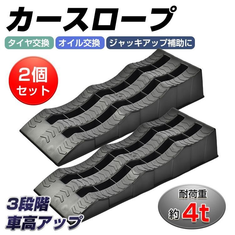 カースロープ 2個 4t 段差プレート 3段階 波型 整備用 スロープ カースロープ 2個 4t 段差プレート 3段階 波型 整備用 スロープ