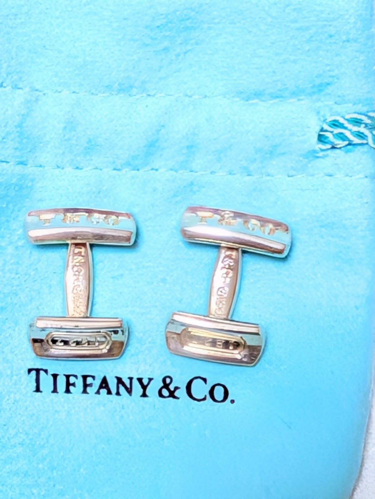 Tiffany - Co. ティファニー T - Co. バー カフス 1837 シルバー 925 W 1.7cm 磨き済み