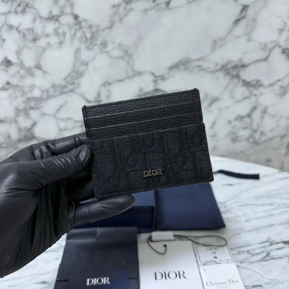 Dior ディオール オブリーク 3 甘い カードウォレット