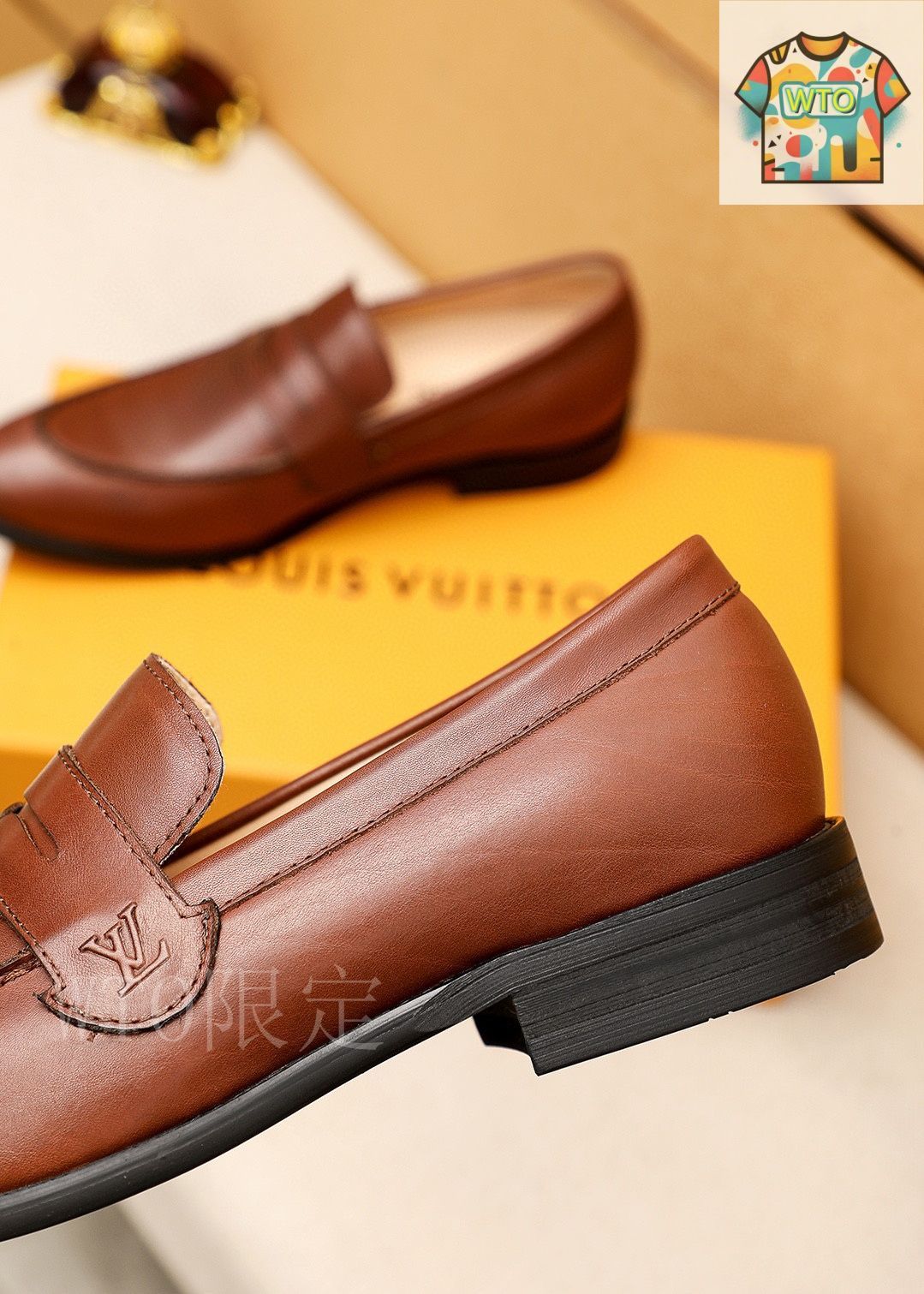 極美品　ルイヴィトンLOUIS VUITTON レザーモカシン　シューズ革靴 LOUIS VUITTON ルイ・ヴィトン カジュアルレザーシューズ16