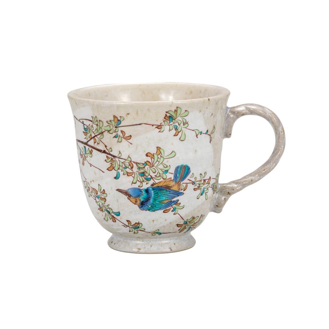 【新着商品】九谷焼いわたや マグカップ･かわせみ K8-820