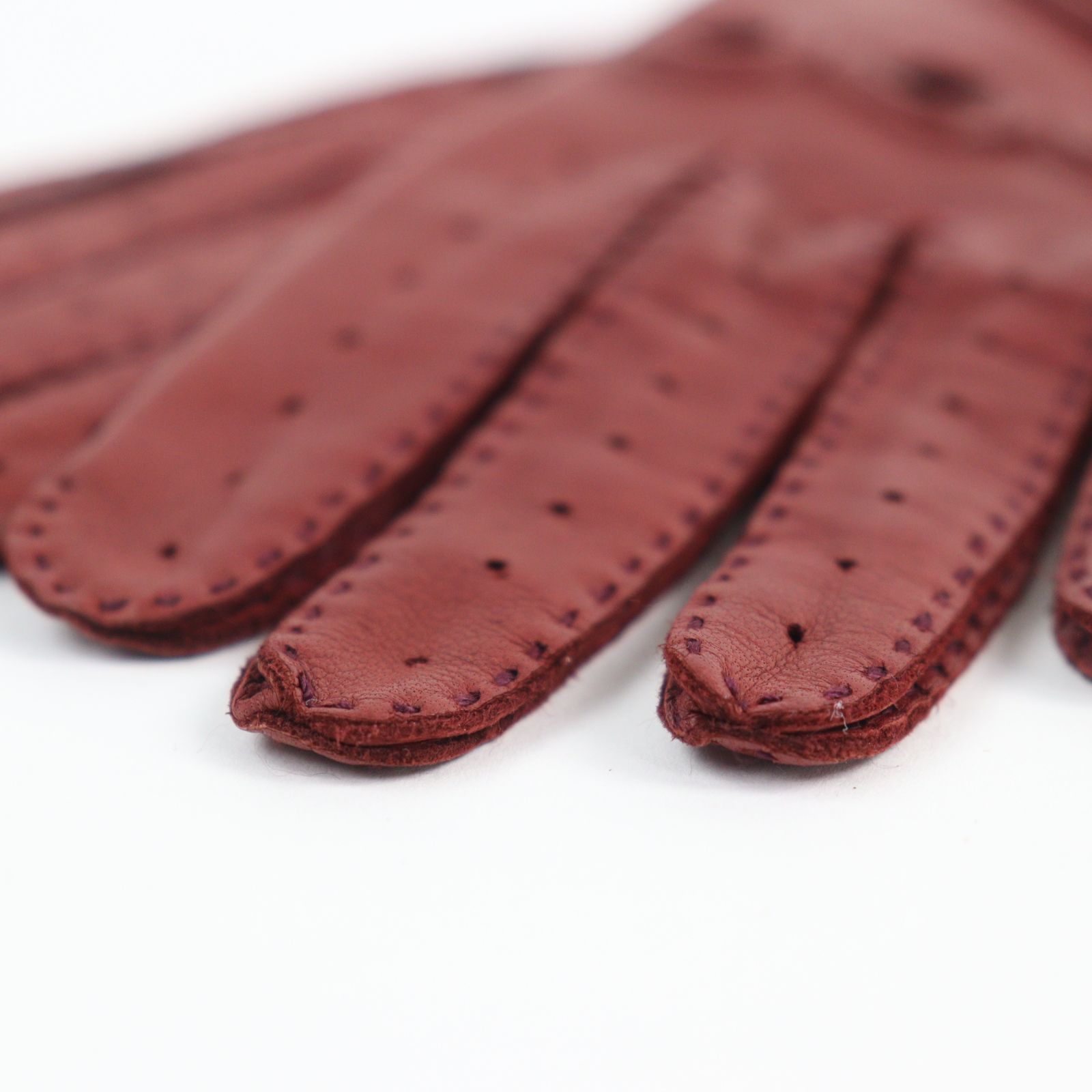 エルメス「ドライビング グローブ」新品未使用 美品△HERMES エルメス ラムレザー セリエボタン パンチング