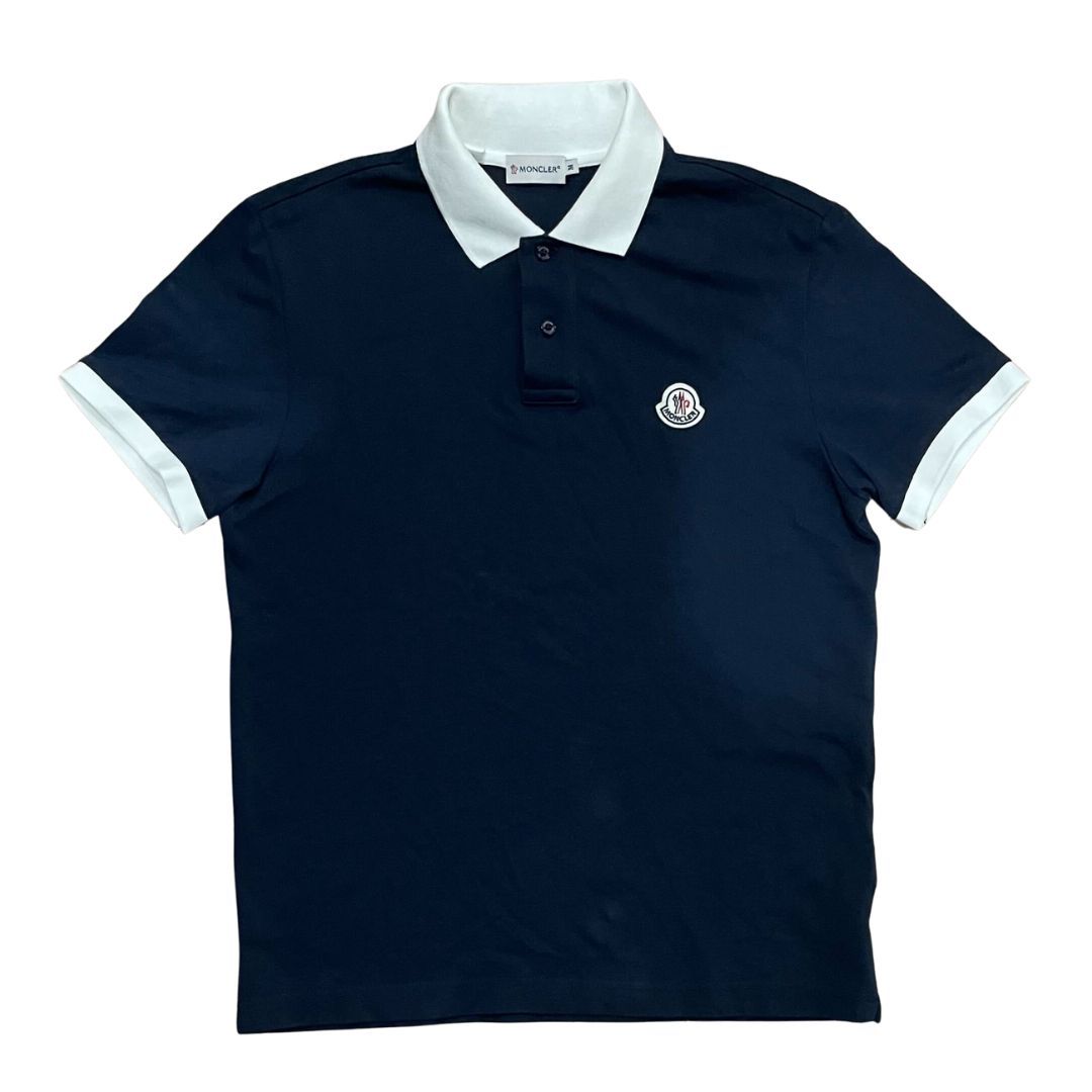 MONCLER/モンクレール /M /ダークネイビー /ポロシャツ襟裏ロゴ