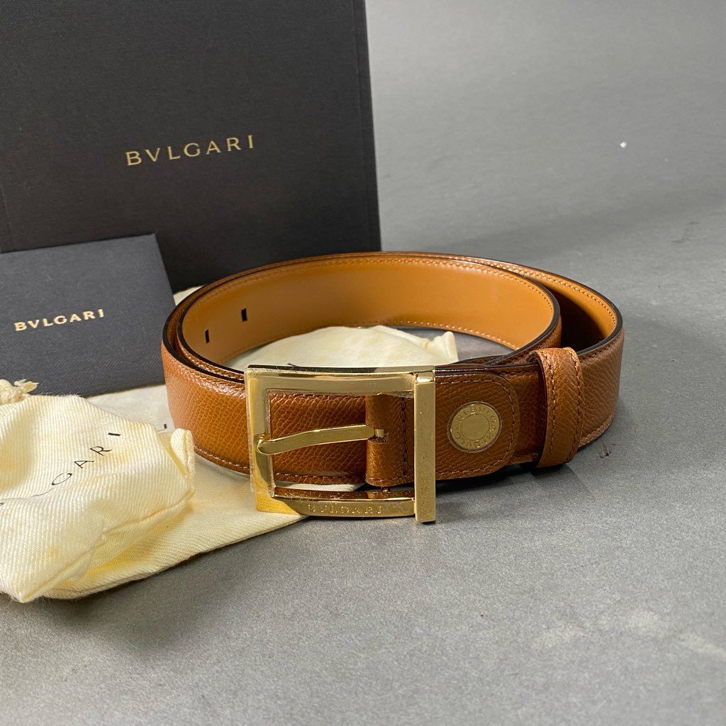 d2 《極美品》 BVLGARI ブルガリ レザーベルト Leather Belt
