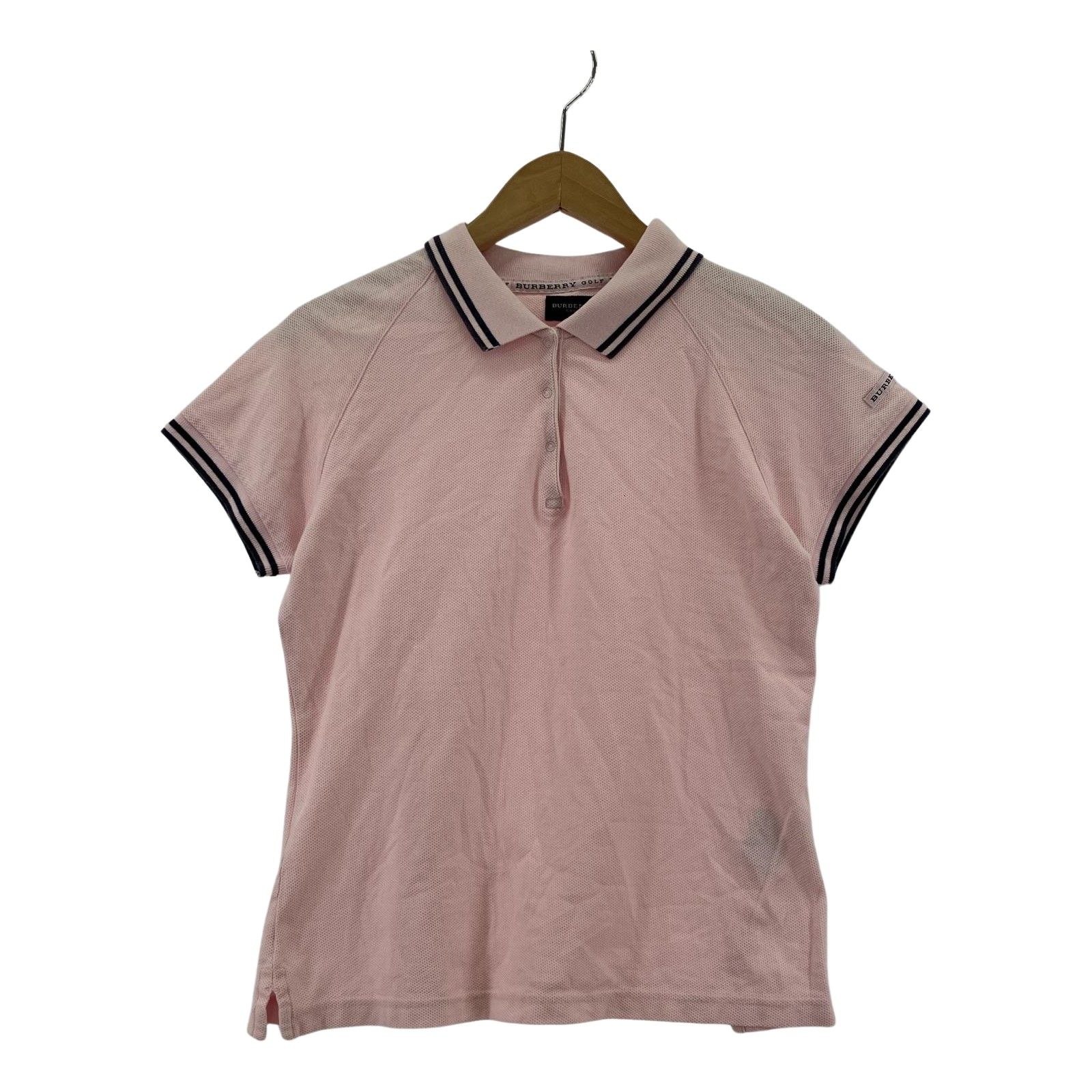 BURBERRY バーバリーポロシャツ sizeL/ピンク レディース - メルカリ