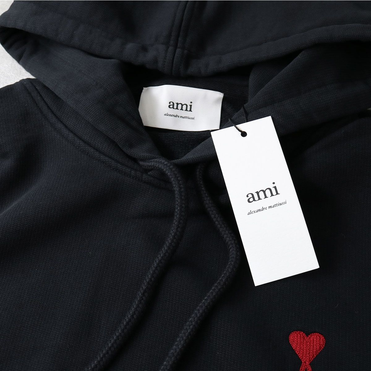 AMI ロゴフーディーパーカー AMI PARIS Hoodie アミパリス ハート ロゴ フーディー (AMI
