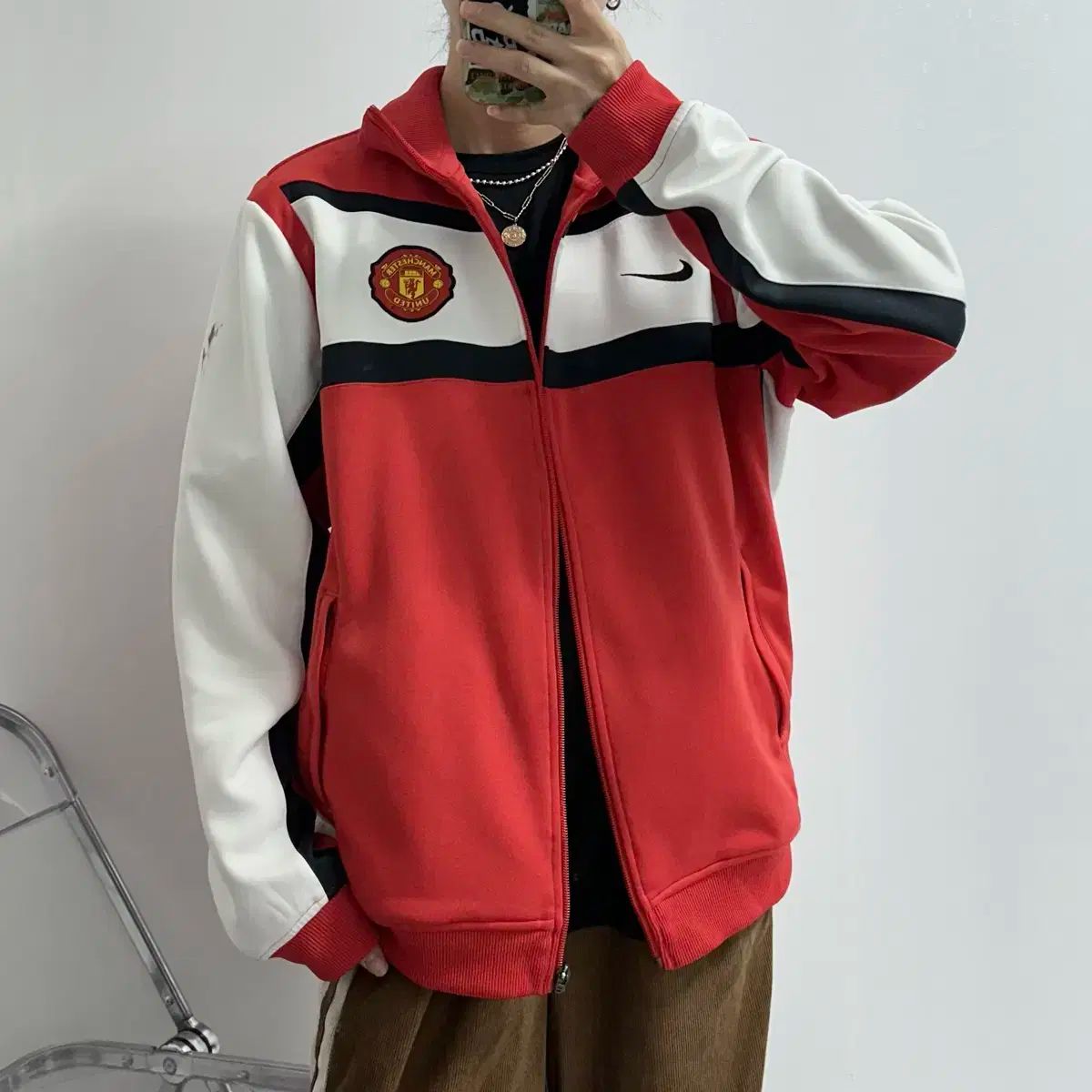 未開封 NIKE 00s MANCHESTER UNITED FC マンチェスター ユナイテッドFC ジャージ トラックジャージ 【本日のどっきりセール】