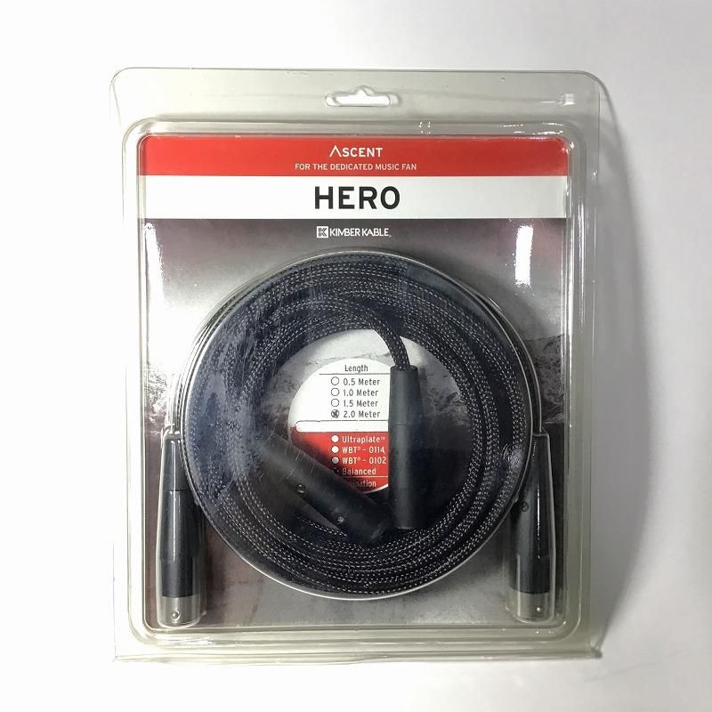 KIMBER KABLE キンバーケーブル オーディオその他 2.0m インターコネクトケーブル HERO|CU|BAL|2.0M