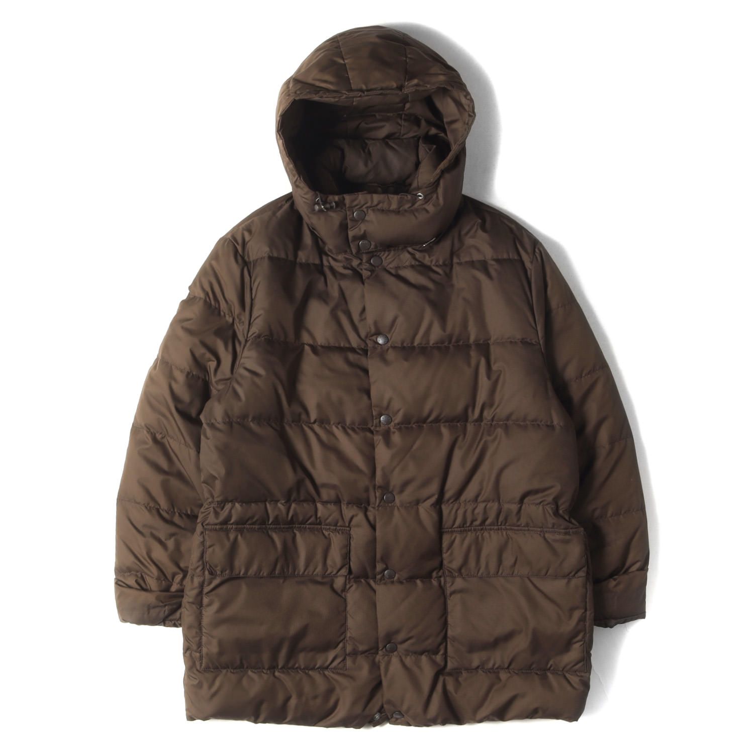 MONCLER フード付きダウンジャケット ブラウン MONCLER フード付き