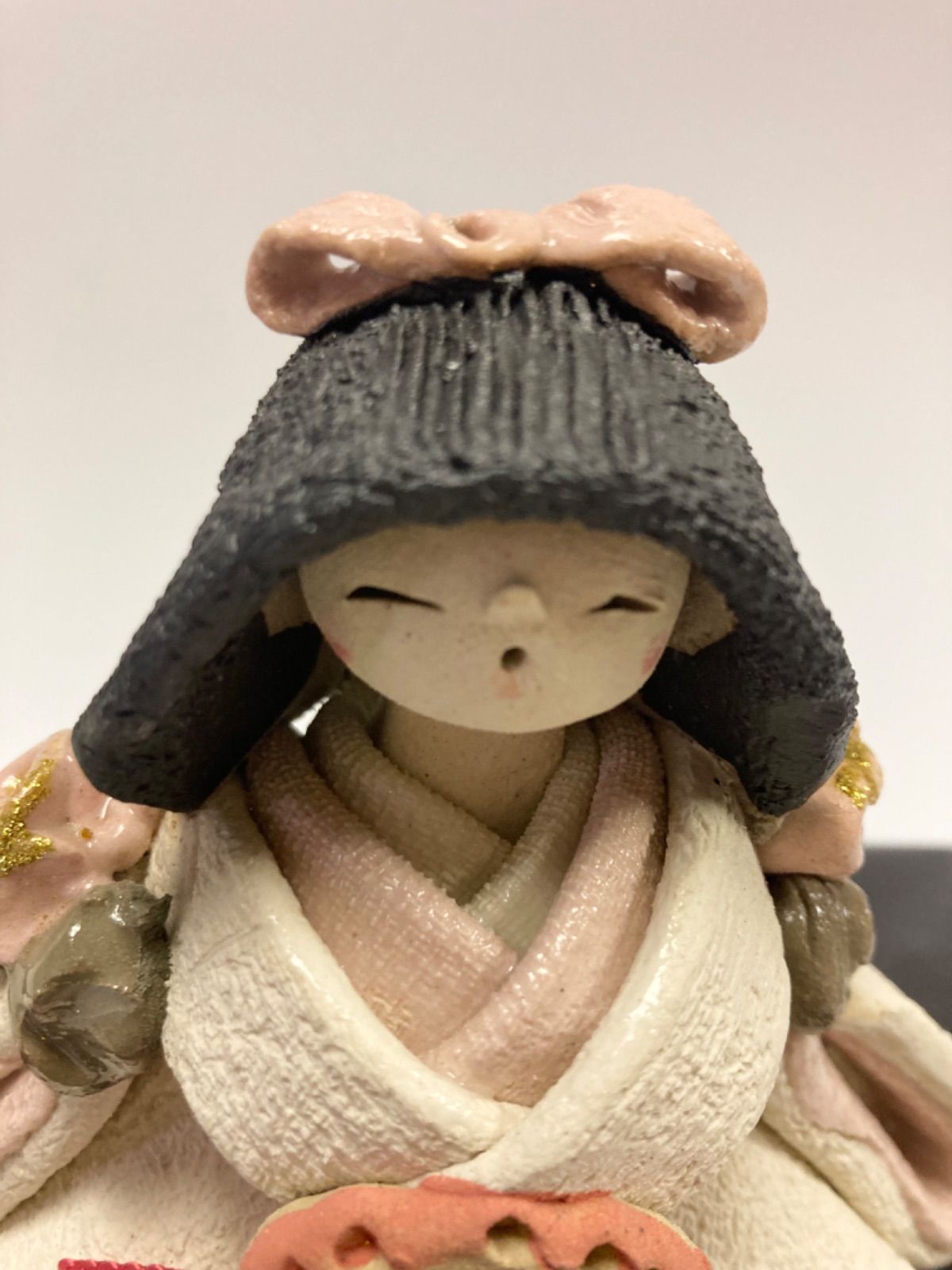新品】花無垢 夫婦雛 雅窯 水野雅子 陶器製 お雛様 雛人形 雛